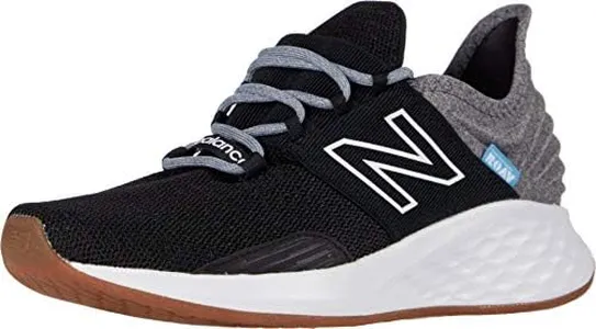 New Balance Women's Fresh Foam Roav V1 Sneaker, Black/Light Aluminum, 10 M US