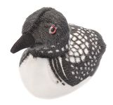 Wild Republic Audubon Birds Common Loon Plush with Authentic Bird Sound, Stuffed Animal, Bird Toys for Kids & Birders