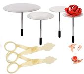 Cake Flower Nail Lifters Set - Stainless-Steel Baking Tools,6 Pcs,Icing Flowers Decoration