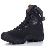 Women's Thermator Hiking Boots Waterproof Lightweight Work Shoes, Insulated Mid High-Traction Grip