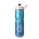 HydraPak - Polar Sport Insulated Water Bottle - BPA-Free, Sport & Bike Squeeze Bottle with Handle (Pulse Blue, 700ml / 24oz)