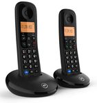 BT Everyday Cordless Landline House Phone, Basic Call Blocker, Do Not Disturb button, Twin Handset Pack