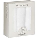 VOLHA&CO White Fitted Sheets for Halo Bassinest Swivel Sleeper 100% Cotton Jersey