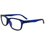 In Style Eyes Seymore Retro BiFocal Reading Glasses Blue 2.50