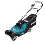 Makita DLM432Z Twin Li-ion LXT Cordless Lawn Mower, Batteries and Charger Not Included, Blue, 43 cm, 18V (36V), 15.8 Kilograms