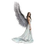 Nemesis Now Spirit Guide Anne Stokes Angel Figurine, White, 24cm, Resin