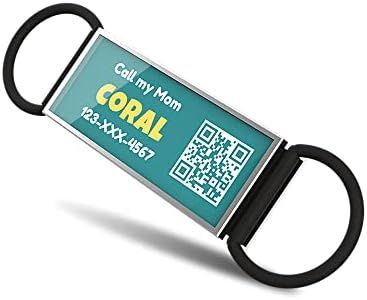KEKID Dog Tags, Custom QR Code Pet ID Tags, Customizable Picture, QR Code Online Pet Web Page/Modifiable