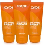 Carpe No-Sweat Breast (Pack of 3) - Helps Keep Your Breasts and Skin Folds Dry - Sweat Absorbing Lotion - Helps Control Under Breast Sweat - Great For Chafing and Stain Prevention