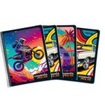 Classmate Pulse Single Subject Spiral Notebook - Pack of 4 | Single Line | 180 Pages | 24.0cm x 18.0cm | Attractive Cover Designs | Soft Cover | Notebooks for College Students