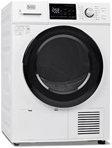 BLACK+DECKER BDFH44M Heat Pump, 4.4 Cu. Ft. Electric Clothes Ventless Dryer Without Outside Exhaust, White