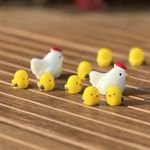 NMOHYDEU 10Pcs Cute Mini Chicks Car Rear View Mirror Accessories Adorable Animals Car Dashboard Decoration Car Mirror Interior Ornaments, Knick knacks Home Decor Funny Gifts - 25 Stickers, SXJ-01