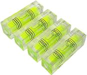 YMGBHNKJLS 4Pcs High Precision Small Level Bubble 52x15x18mm Three Line Horizontal Level Mini Square Bubble Spirit Levels