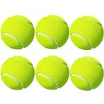 Tennis Balls Training Sport Play Cricket Throwing Machines and Pet Play, 6Pcs