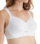 Champion Women's Shock Absorber SN102 Active Classic Support Bra Sports Bra, White, 38C