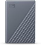 WD 4TB My Passport Portable Hard Drive, Works with USB-C and USB-A, Windows PC, Mac, Chromebook, Gaming Consoles, and Mobile Devices, Backup Software and Password Protection - WDBRMD0040BGY-WESN