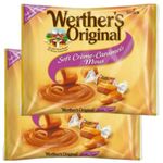 Werther's Soft Crème-Caramels Mous Candy Big Bag 350g 2 pack Creamy Caramels made with Real Butter and Fresh Cream (Pack of 2)