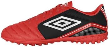 Umbro Men's Classico 12 TF Soccer Turf Shoe, Red/White/Black, 10.5