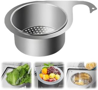 Stainless Steel Swan Sink Strainer Basket, Multi-Functional Drain Basket Quick Drain Kitchen Tools, Swan Drain Basket for Kitchen Sink Hangs on Faucet Fits All Sink, Kitchen Gadgets (2)