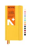 NEORAH - Petite - Plain Notebook - 110 GSM - 160 Pages | Size (21.0 cm x 10.5 cm) - Elastic Band Enclosure Completely Handmade (Yellow)