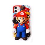 Ladies Doll Phone case, 3D Cartoon Mario Phone case, Suitable for iphone11/ 12 pro/XS Max/XR/Mini Soft Phone case