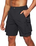 Pudolla Men's Hiking Cargo Shorts Q