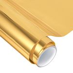 VINYL FROG Adhesive Vinyl Roll – Glossy Chrome Mirror Light Gold Permanent Cutting Vinyl 12"x60" Craft Vinyl for Decor Sticker Works with Cameo