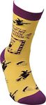 Primitives by Kathy LOL Made You Smile Silly-Socks, One Size, Flip My Witch Switch