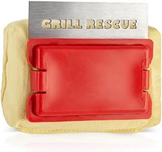 Grill Rescue BBQ Replaceable Scraper Cleaning Head, Bristle Free - Durable and Unique Scraper Tools for Cast Iron or Stainless-Steel Grates, Barbecue Cleaner (Replaceable Scraper Head)