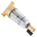 Reusable Spin Down Sediment Water Filter Faucet Water Purifier Water Prefilter Sediment Filter for Well Water Hose Sediment Filter(3/4" Male Thread)
