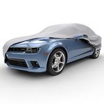 Budge Rain Barrier Car Cover Fits Sedans up to 170 inches, Waterproof RB-2 - (Polypropylene with Waterproof Film, Gray)