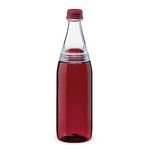 Aladdin Fresco Twist & Go Water Bottle 0.7L Burgundy Red – Two-way Leakproof Lid for Easy Filling and Cleaning - Carbonated Beverage Friendly - BPA-Free - Smooth Drinking Spout - Dishwasher Safe