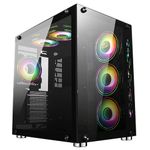 GameMax DS360 Mid-Tower ATX ARGB PC Gaming Case | Black