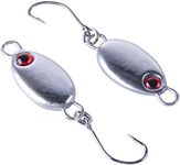 Goture Fishing Lures Fishing Spoons,Hard Lures Saltwater Spoon Lures Casting Spoon/Ice Fishing Jigs for Trout Bass Pike Walleye Crappie Bluegill 1/10oz 1/8oz 1/7oz 1/6oz 1/5oz