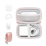 Alltravel All in one case for MacBook Accessories MacBook, MacBook Pro, Air Charger 45W/60W/100W, MagSafe 1/2, Magic Mouse 1/2, Lightning Cord, USB Hub, Type C Hub (Rose Gold)