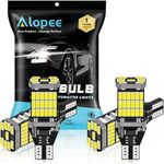 Alopee 4-Pack 921 912 T10 T15 White 1200 lumens 12V-24V Extremely Bright Non-Polarity Canbus Error Free AK-4014 45pcs Chipsets LED Bulbs For Backup Reverse Parking Lights Xenon White 6000K