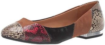 Jessica Simpson Women's Gabrieli Ballet Flat, Neutral Combo, 9.5 M US