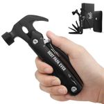 SURVIVE HERO Gifts for Papa – Unique Christmas, Stocking Stuffer Gifts for Papa from Grandkids – Cool Mini Hammer Multitool Gifts for Papa Nana Grandparents (Best Papa Ever)