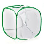 Collapsible Caterpillar Habitat, Monarch Butterfly Cage Habitat with 5 Mesh Panels for Airflow Pop Up Butterfly Kit, 30 x 30 x 30 CM