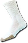 Thorlos Unisex Thick Padded Tennis Socks, Crew, White, Medium (Women's Shoe Size: 6.5-10.0, Men's Shoe Size: 5.5-8.5)