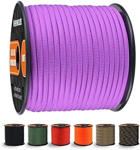 WEREWOLVES 650lb Paracord/Parachute Cord - 9 Strand Paracord Rope - 100', 200' Spools of Parachute Cord, Type III Paracord for Camping, Hiking and Survival (Lilac Purple, 100 Feet)