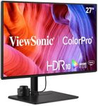 ViewSonic VP2786-4K 27 Inch Premium IPS 4K USB C Monitor with Integrated Color Wheel, 100% Adobe RGB, 98% DCI-P3, Pantone Validated, 90W Charging, HDMI, DisplayPort for Professional Home and Office