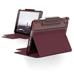 U by UAG [U] Lucent Case Apple iPad 10.2 Case (2021/2020/2019) (9th / 8th / 7th Generation) [Stand Function, Wake/Sleep, Magnetic Front Flap, Apple Pencil Holder] Aubergine/Dusty Rose