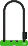 Abus 410 Ultra U Lock, Black/Lime, 9"