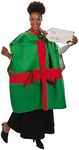 Fun Express Set of 2 Pieces Adult Christmas Costume, Novelty, Unisex, Green and Red