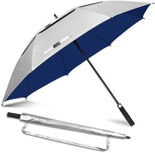 ZOMAKE 52/56/62/68 Inch Golf Umbrella - Large Double Canopy Golf Umbrellas, UV Protection Automatic Open Windproof Umbrella for Gentlemen Women