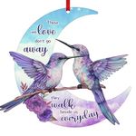 FLYAB Christmas in Heaven Ornament Hummingbird Christmas Ornaments Memorial Christmas Tree Ornaments in Memory of Loved One Ornaments for Christmas Tree Decorations Sympathy Cardinal Gifts