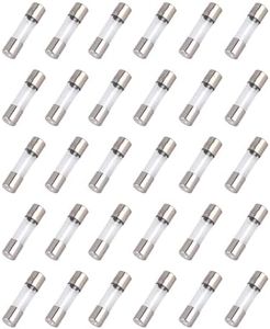 EC Buying 30Pcs 250V 5x20 mm 0.1A Glass Fuses 0.2x0.78 Inch 0.1Amp Fast-Blow Glass Fuse