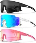 NSSIW Sports Sunglasses-Men Polarized Mens-Sunglasses: Running Sun Glasses Men Women Polarized UV Protection for Cycling