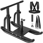 Choiana Weight Sled for Training, Sled Push Gym Equipment with Adjustable Height Push-Pull Handle, Workout Fitness Sled for Enhance Muscle Strength Improve Speed Sled Suitable for 1" & 2" Weight Plate