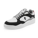 Red Tape Casual Sneaker Shoes for Men | Classic Rounded Toe, Soothing Insole & Impact-Resistant Comfort White/Black